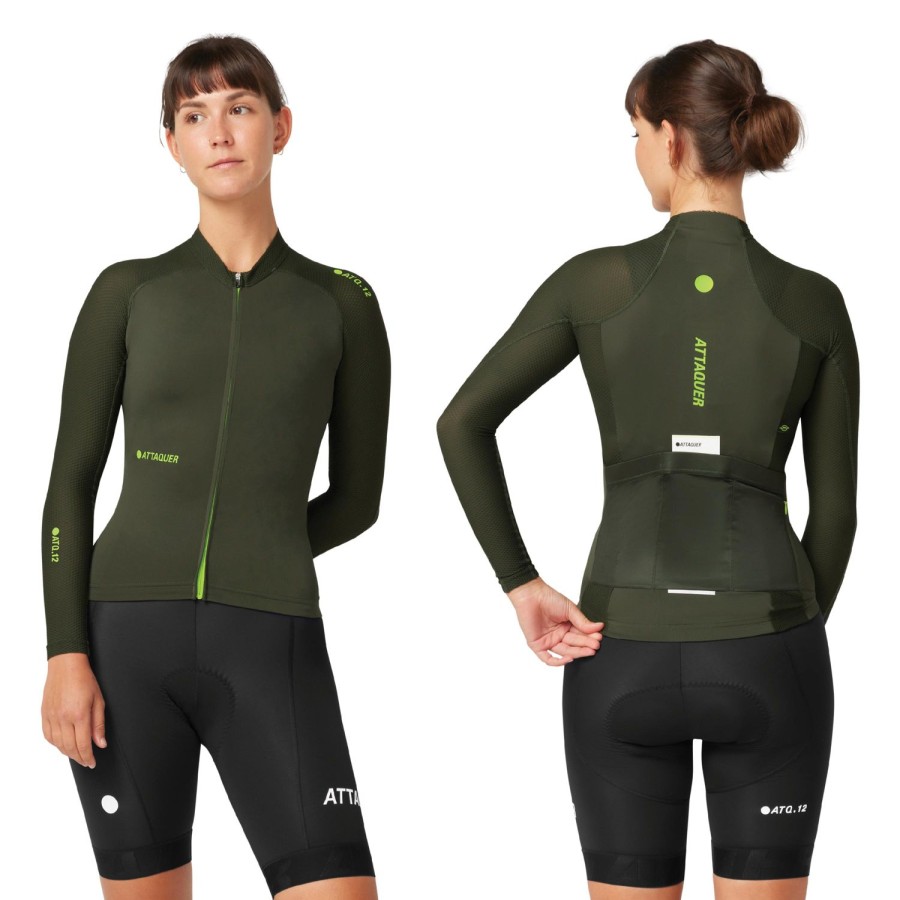 Womens Attaquer | Womens All Day Summer Long Sleeve Jersey Pine