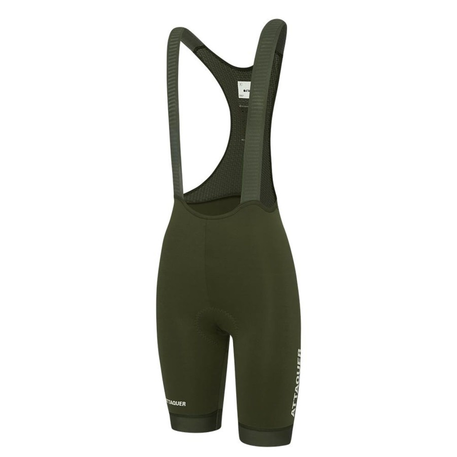 Womens Attaquer | Womens Race Bib Short Pine/White Ref Logo