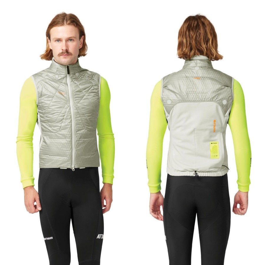 Mens Attaquer | All Day Anatomic Insulator Gilet Eggshell