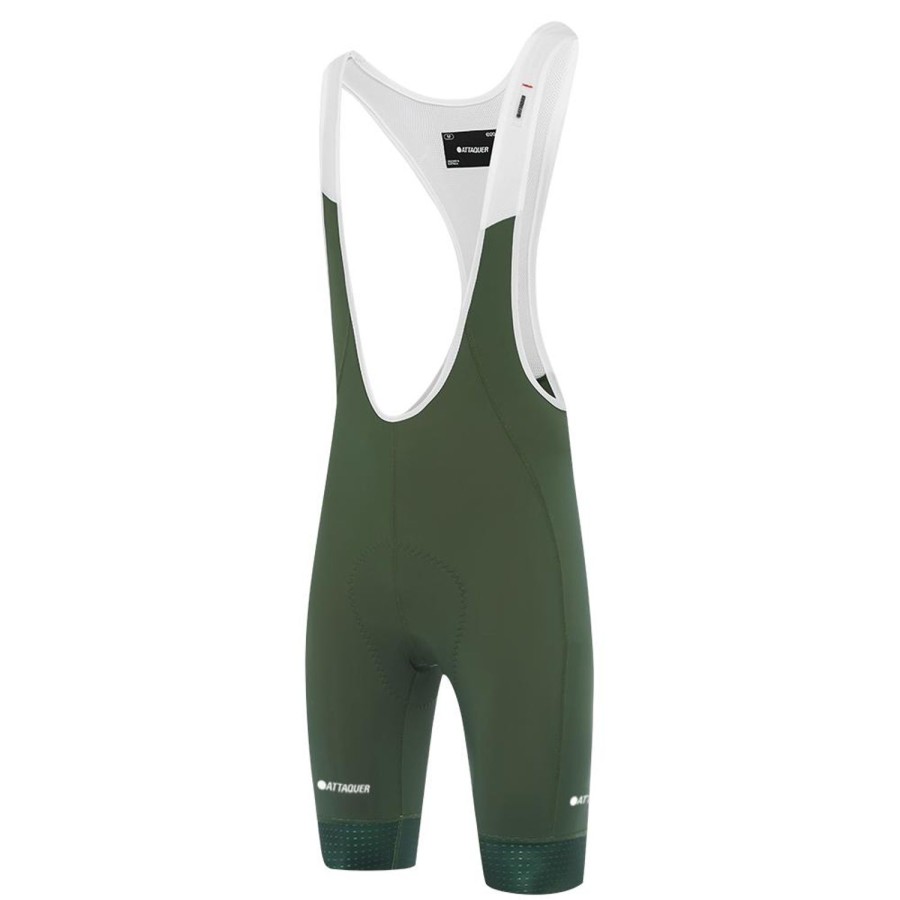 Mens Attaquer | A-Line Bib Shorts Olive