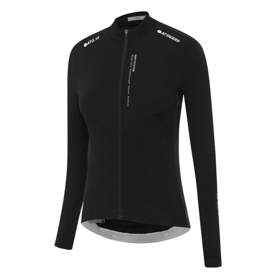 Womens Attaquer | Womens Race Winter Long Sleeved Jersey Black