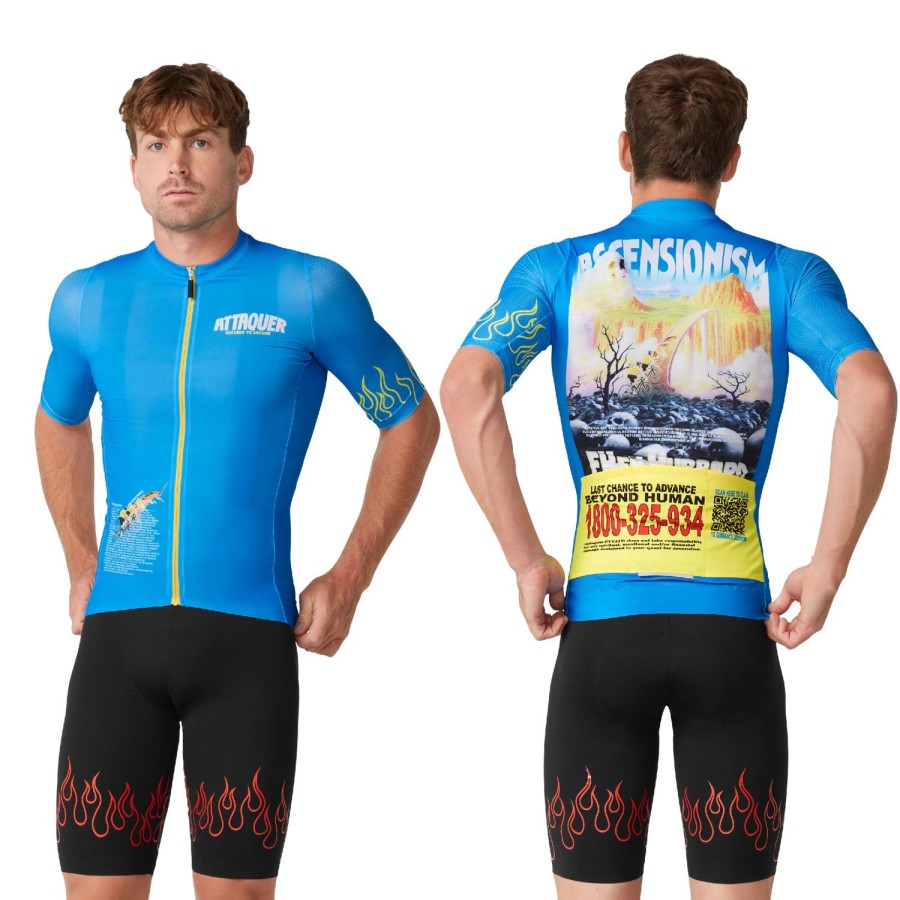 Mens Attaquer | Beyond Human Race Jersey Blue