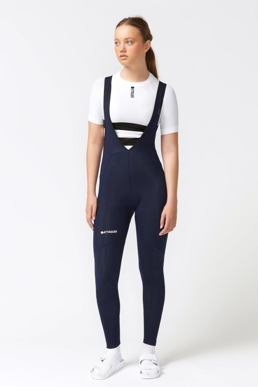 Womens Attaquer | Womens A-Line Winter Bib Longs Navy