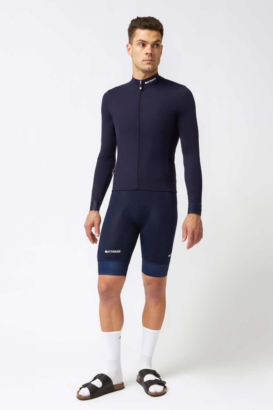 Mens Attaquer | A-Line Winter Long Sleeved Jersey 2.0 Navy