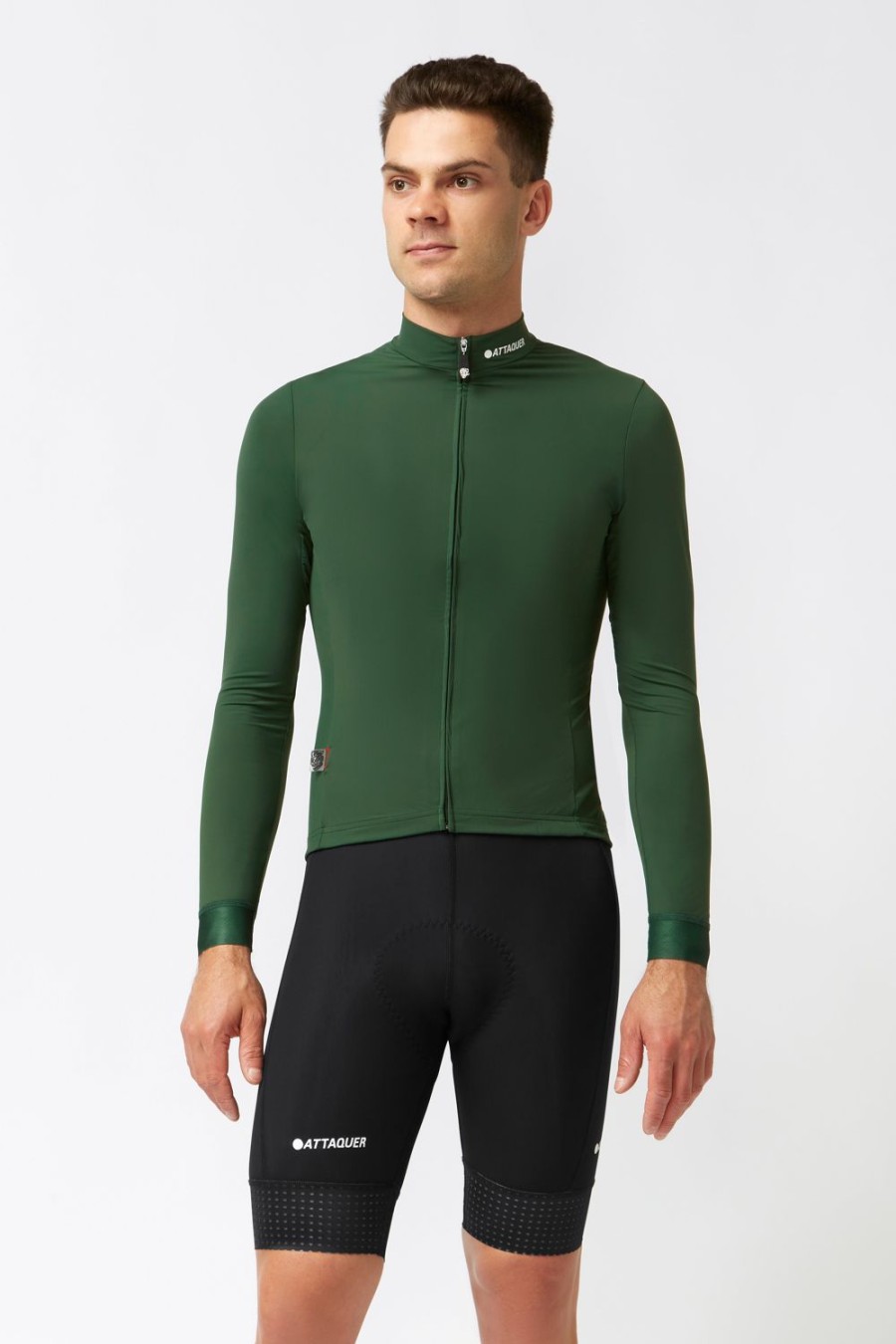 Mens Attaquer | A-Line Winter Long Sleeved Jersey 2.0 Olive