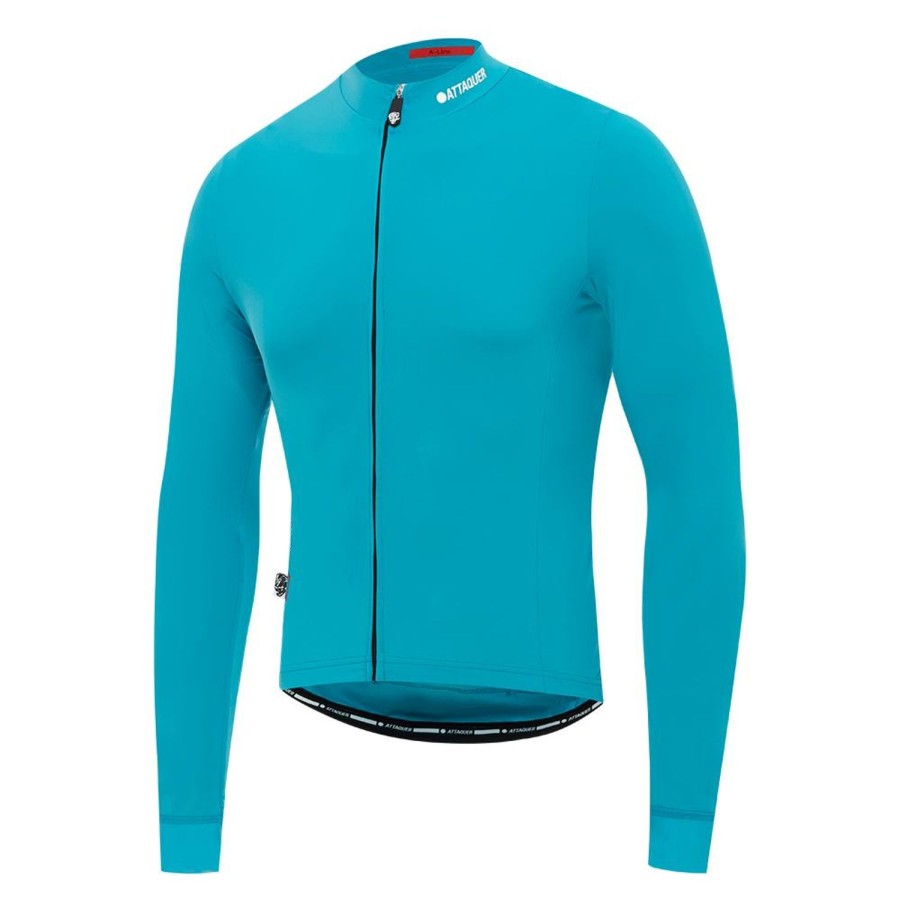 Mens Attaquer | A-Line Winter Long Sleeved Jersey 2.0 Aqua