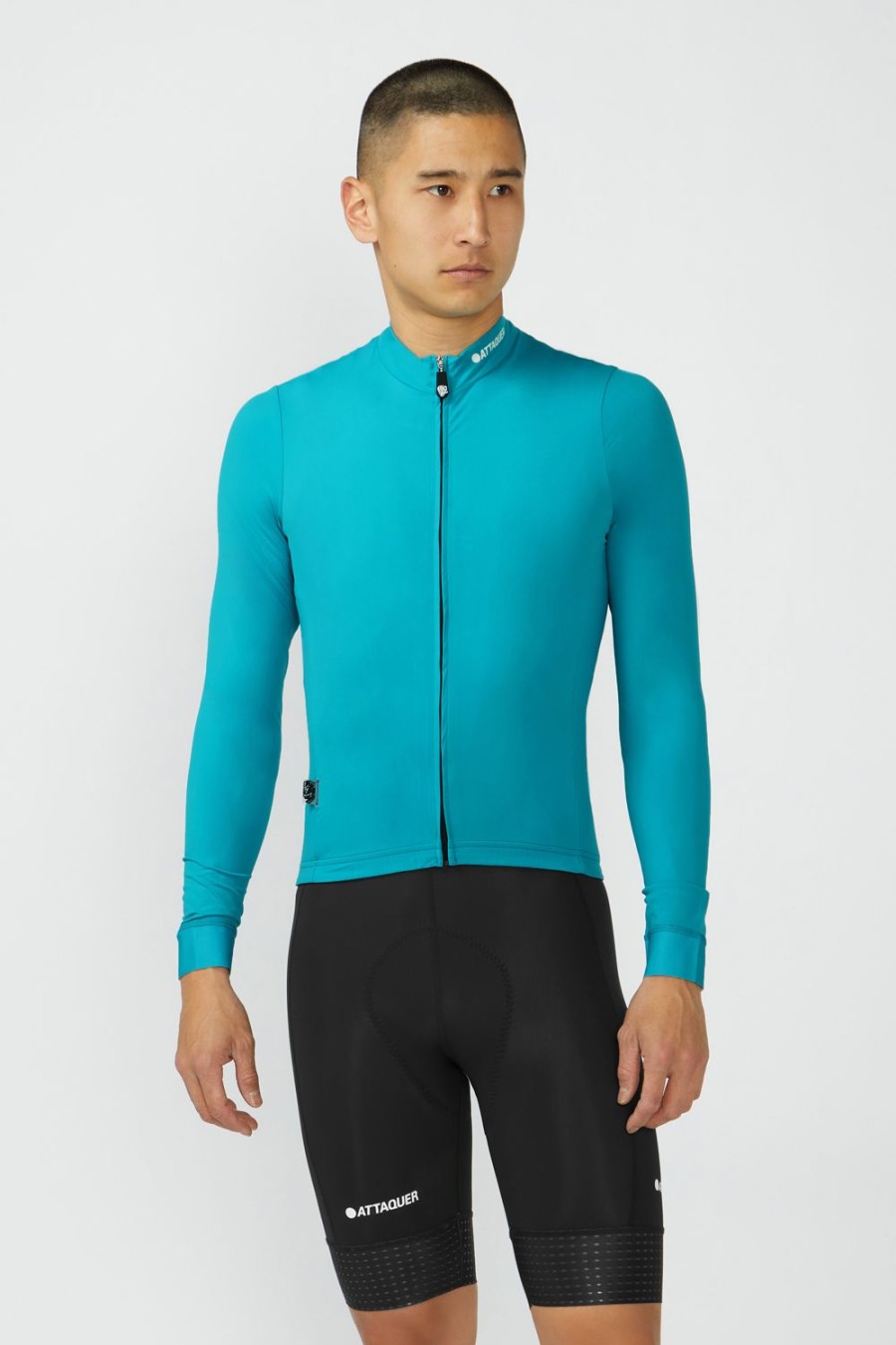 Mens Attaquer | A-Line Winter Long Sleeved Jersey 2.0 Aqua