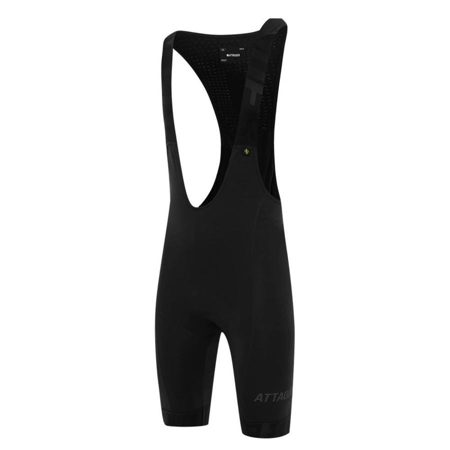 Mens Attaquer | All Day Bib Short Black/Tonal Reflective Logo