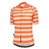 Womens Attaquer | Womens A-Line Jersey Stripe Orange/Eggshell