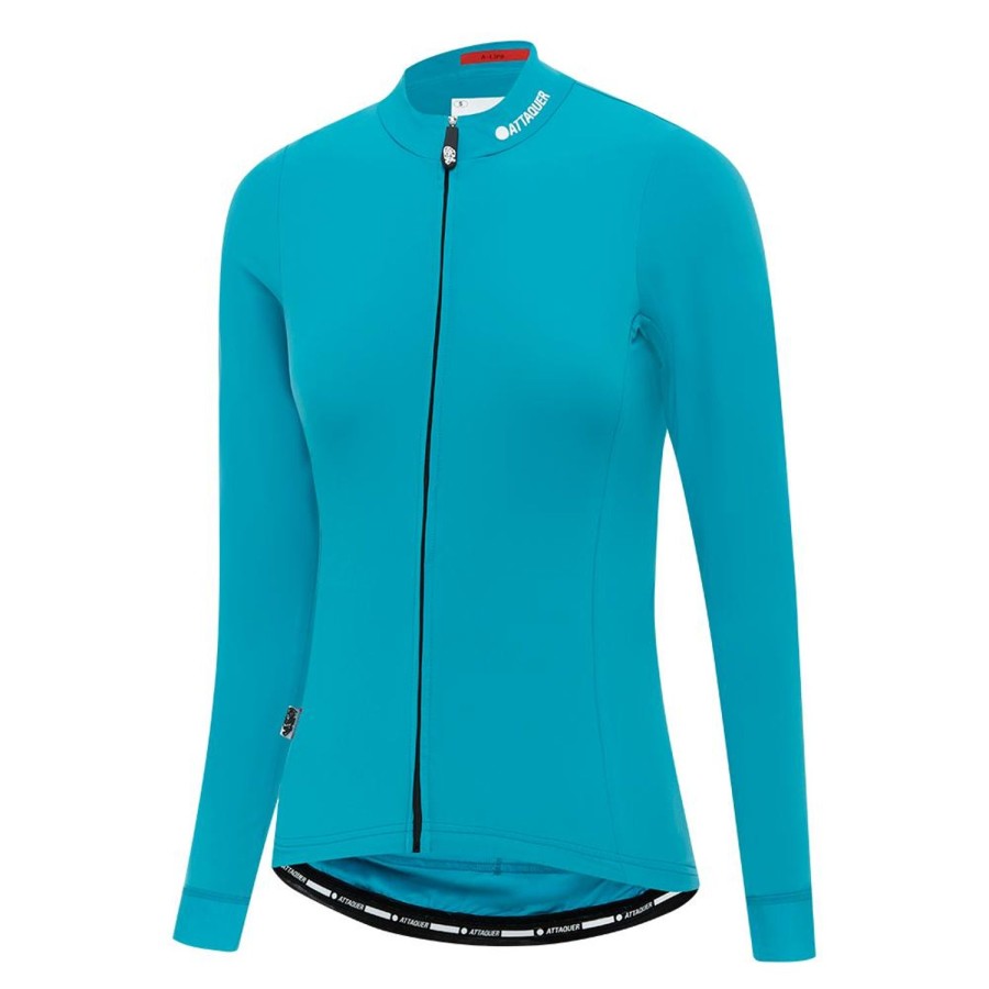 Womens Attaquer | Womens A-Line Winter Long Sleeved Jersey 2.0 Aqua