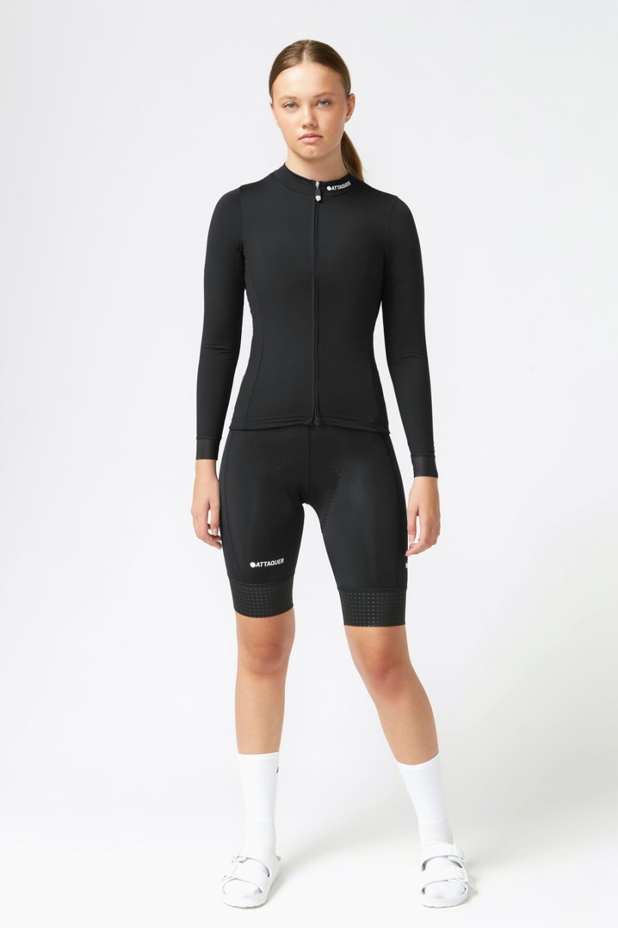 Womens Attaquer | Womens A-Line Winter Long Sleeved Jersey 2.0 Black