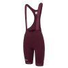 Womens Attaquer | Womens Race Bib Short Burgundy/White Ref Logo