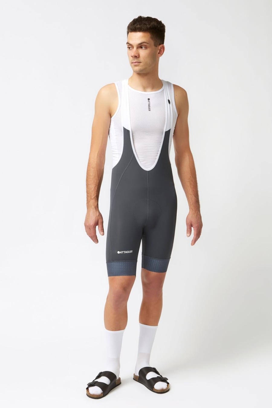 Mens Attaquer | A-Line Bib Shorts Titanium