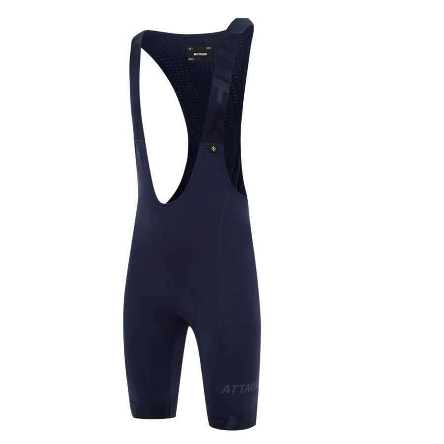 Mens Attaquer | All Day Bib Short Navy/Tonal Reflective Logo