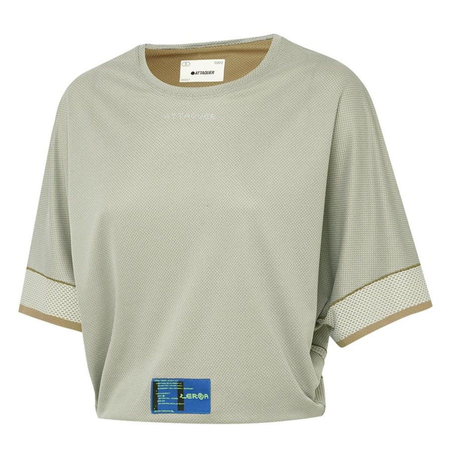 Womens Attaquer | Terra Womens Crop Tech Tee Sand