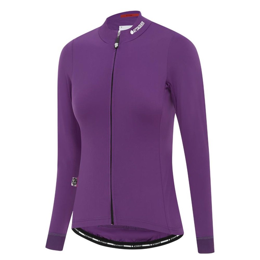 Womens Attaquer | Womens A-Line Winter Long Sleeved Jersey 2.0 Plum