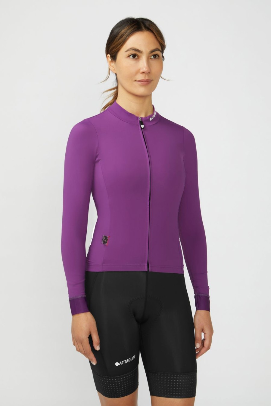 Womens Attaquer | Womens A-Line Winter Long Sleeved Jersey 2.0 Plum