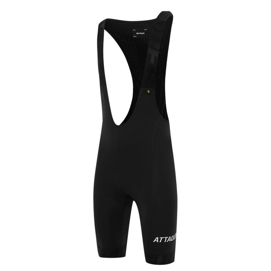 Mens Attaquer | All Day Bib Short Black/White Reflective Logo