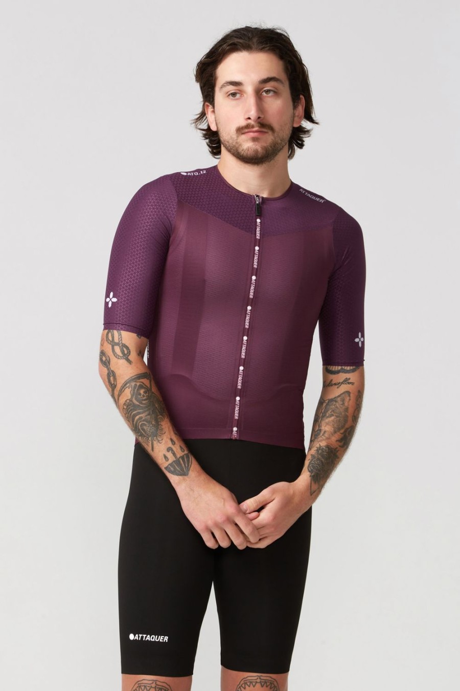 Mens Attaquer | Ultra+ Aero Jersey Burgundy