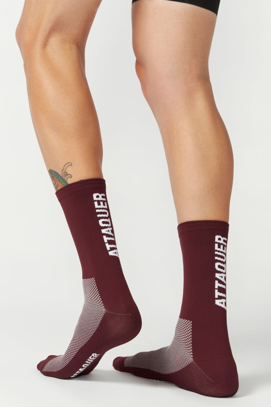 Accessories Attaquer | Vertical Logo Socks Burgundy