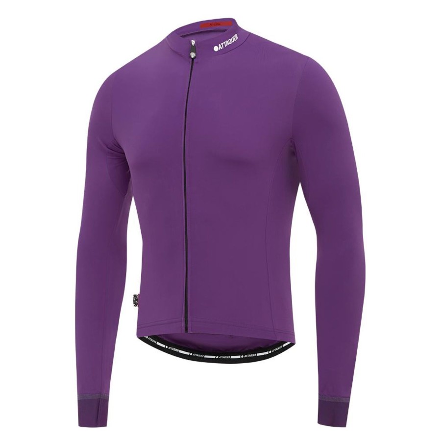 Mens Attaquer | A-Line Winter Long Sleeved Jersey 2.0 Plum