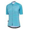 Womens Attaquer | Womens A-Line Jersey Fine Stripe Turquoise/Lilac