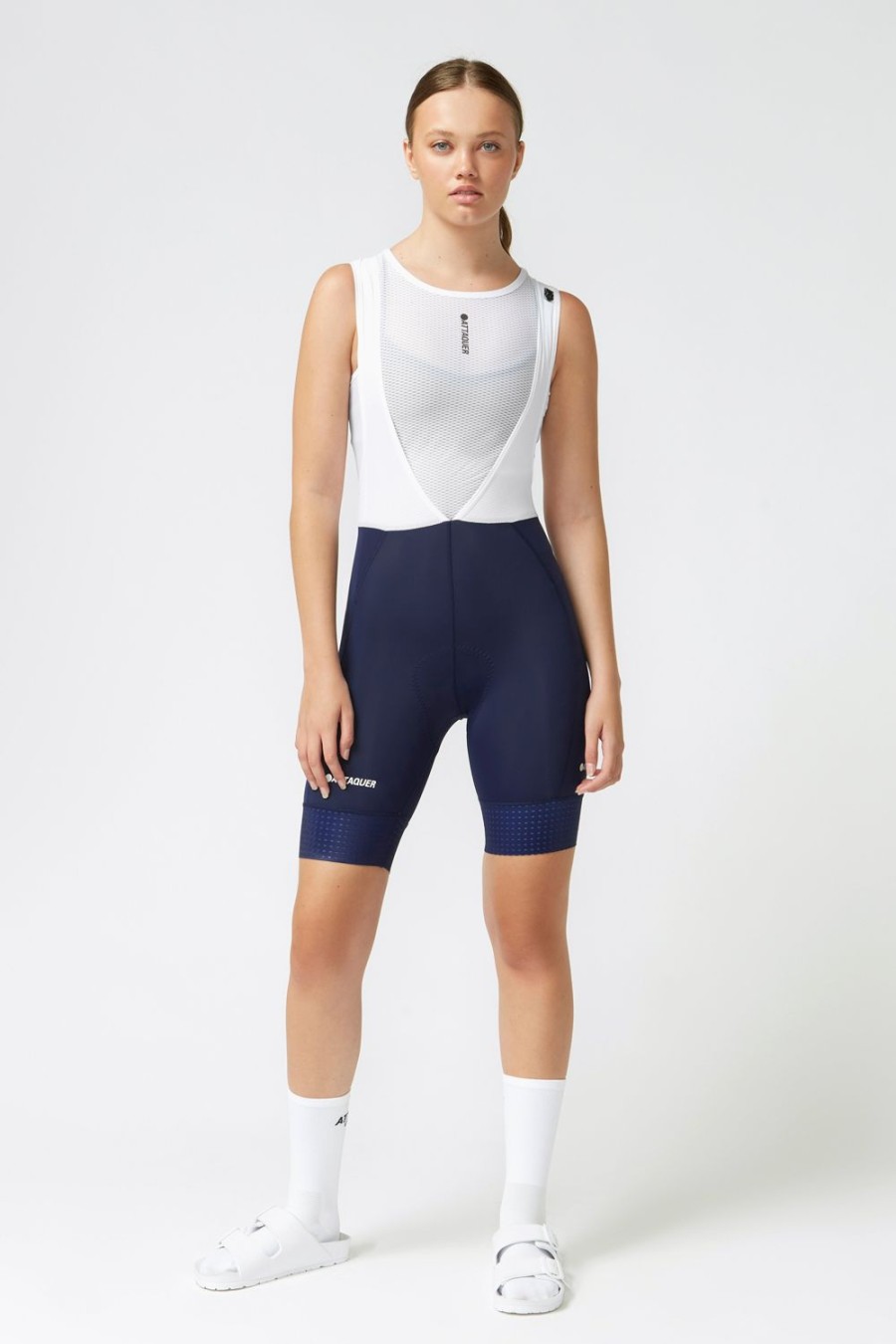 Womens Attaquer | Womens A-Line Bib Shorts Navy