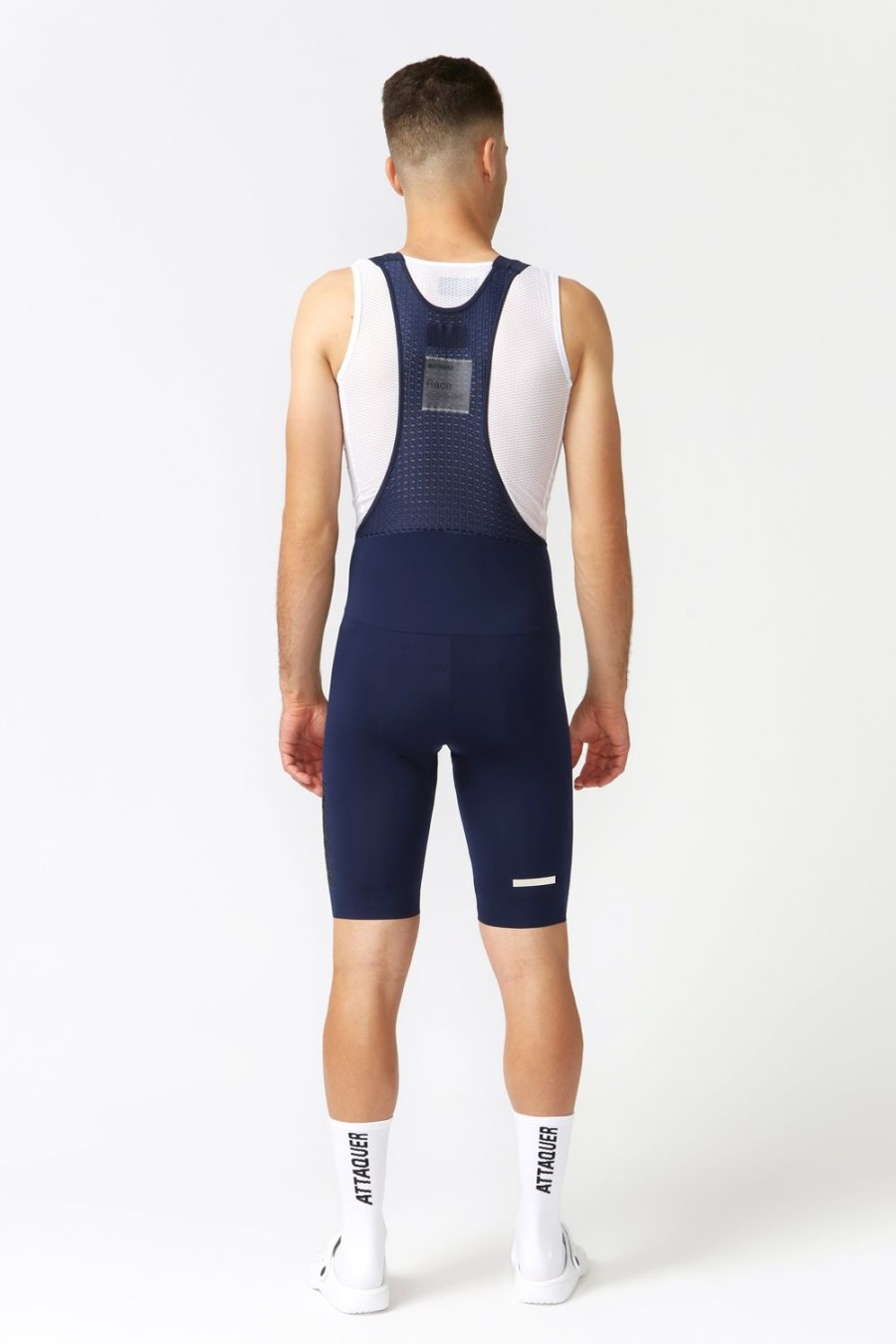 Mens Attaquer | Race Bib Short Navy/Tonal Ref Logo