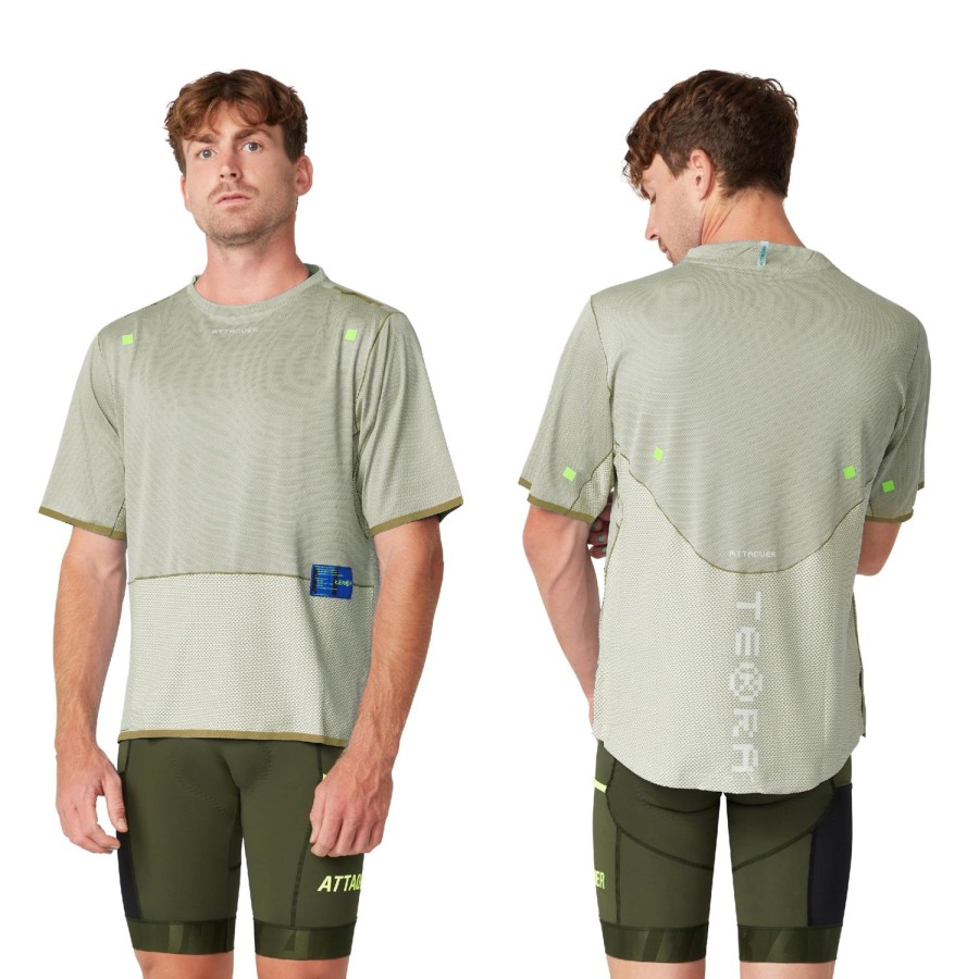 Mens Attaquer | Terra Short Sleeved Tech Tee Sand