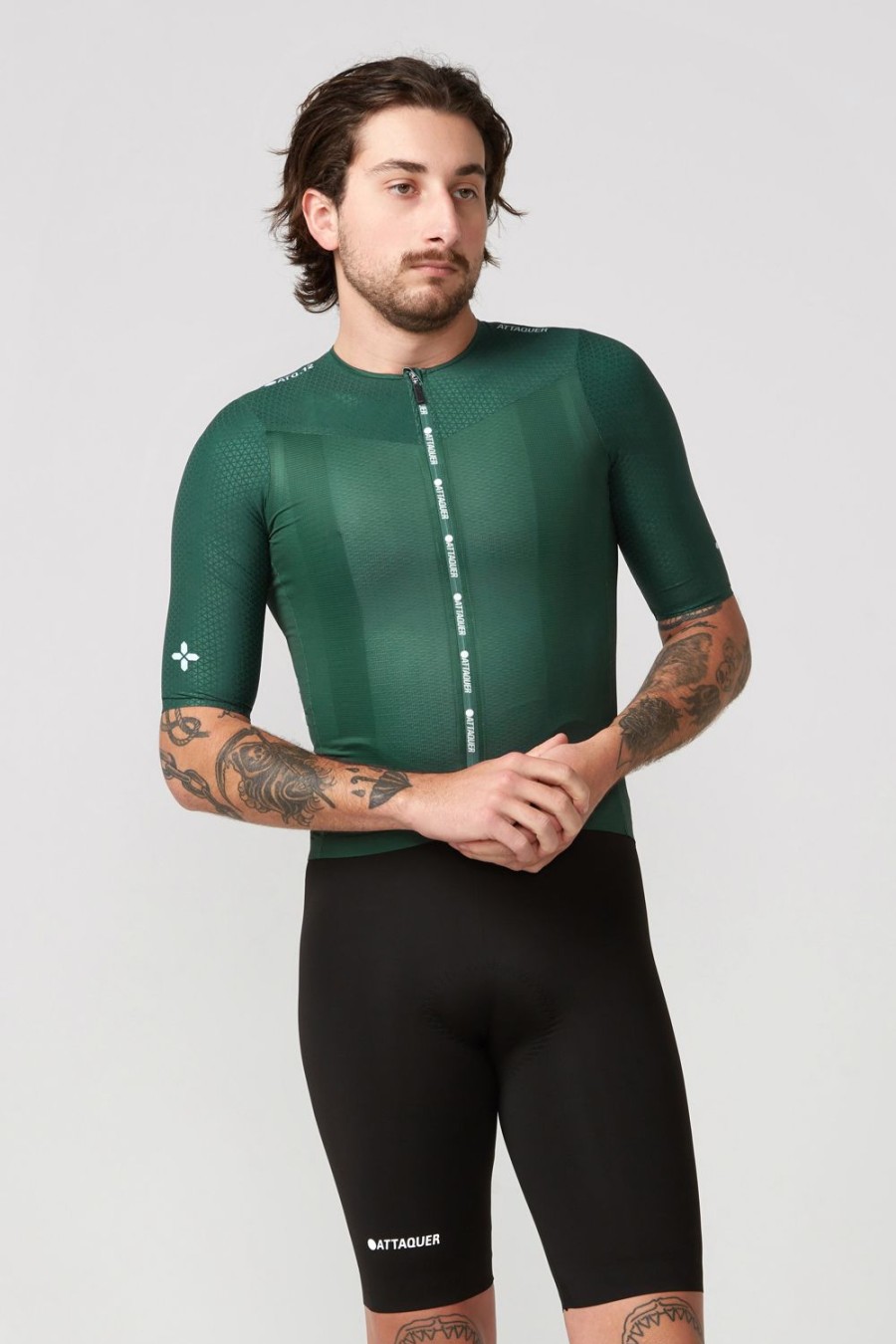 Mens Attaquer | Ultra+ Aero Jersey Deep Green