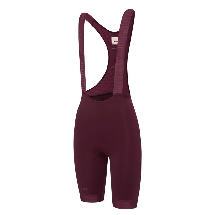 Womens Attaquer | Womens Race Bib Short Burgundy/Tonal Ref Logo