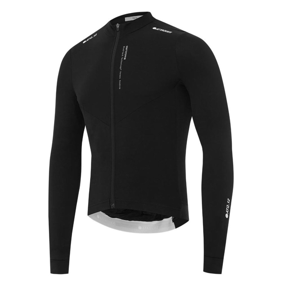 Mens Attaquer | Race Winter Long Sleeved Jersey Black