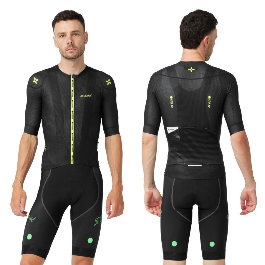 Mens Attaquer | Ultra+ Climbers Jersey Black/Acid Lime