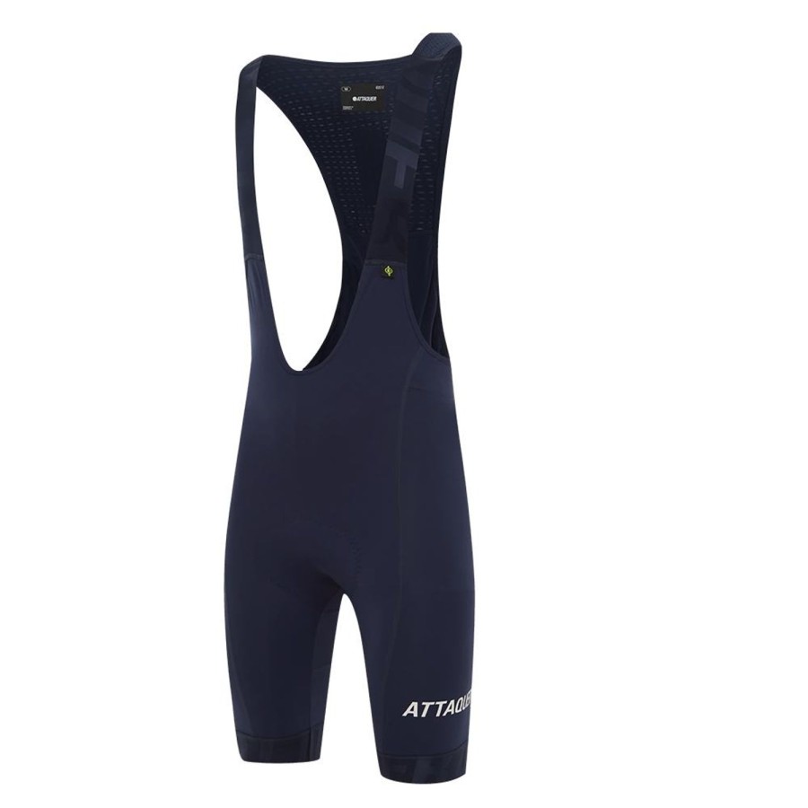 Mens Attaquer | All Day Bib Short Navy/White Reflective Logo