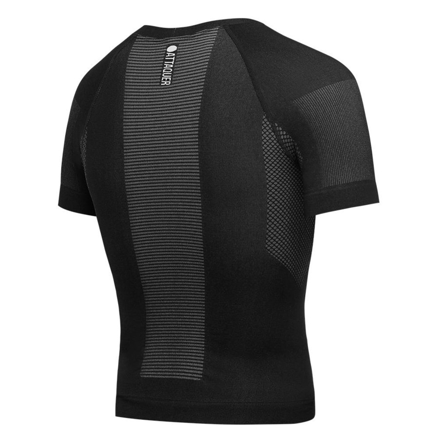 Mens Attaquer | Winter Short Sleeved Base Layer Black