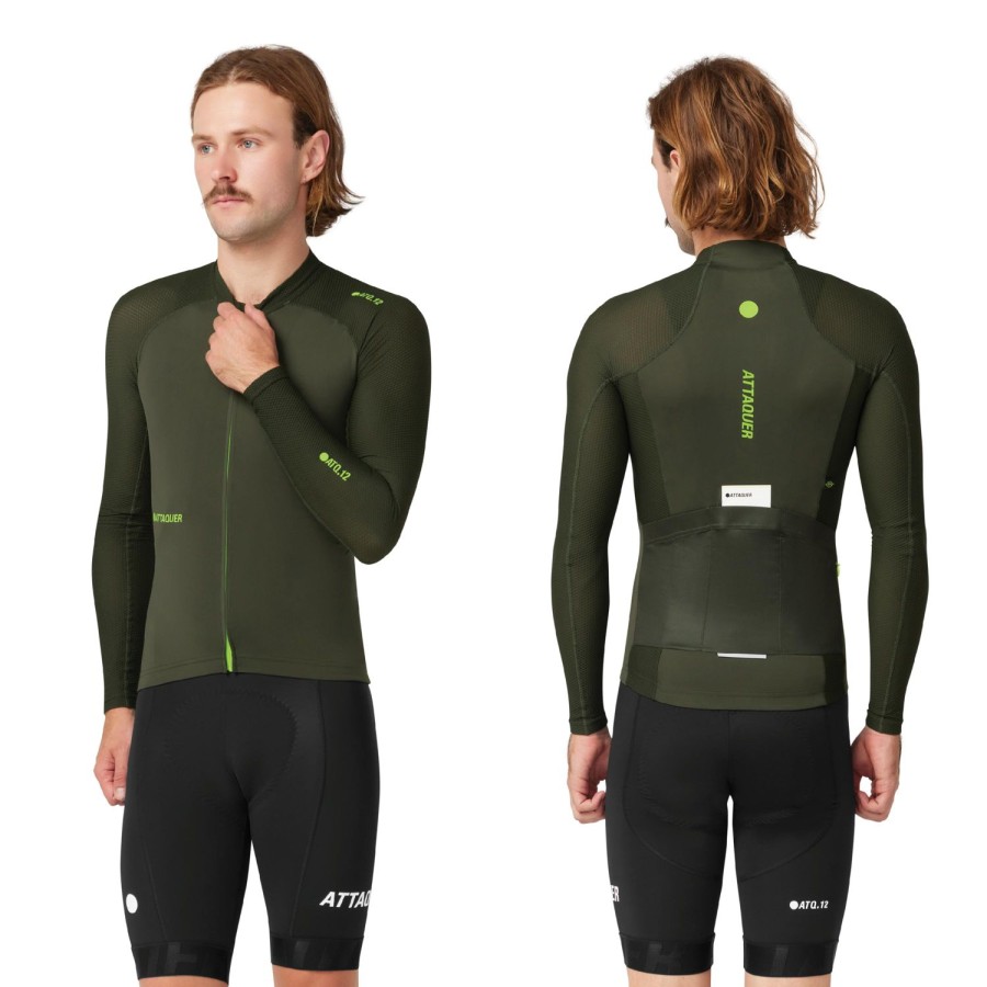 Mens Attaquer | All Day Summer Long Sleeve Jersey Pine