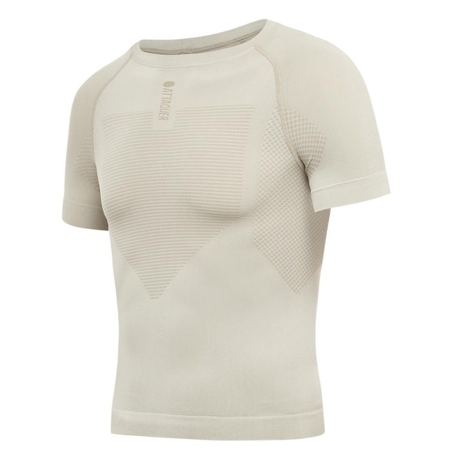 Mens Attaquer | Winter Short Sleeved Base Layer Eggshell