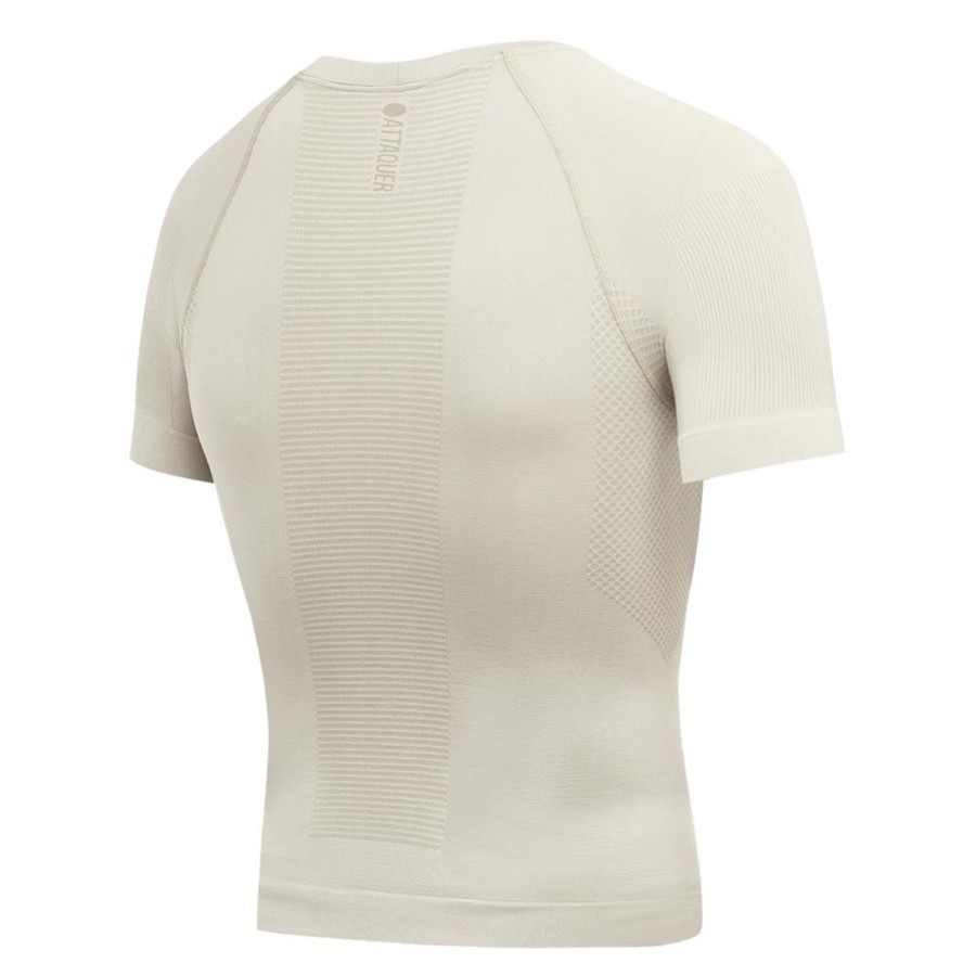 Mens Attaquer | Winter Short Sleeved Base Layer Eggshell