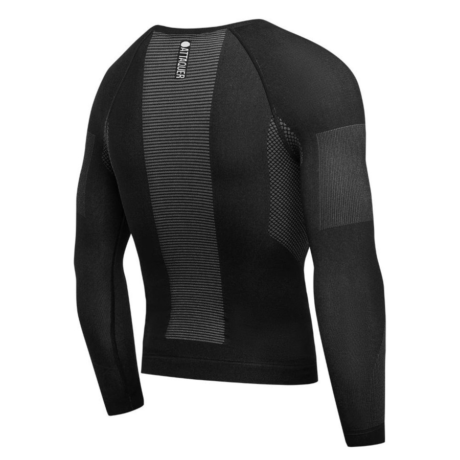 Mens Attaquer | Winter Long Sleeved Base Layer Black