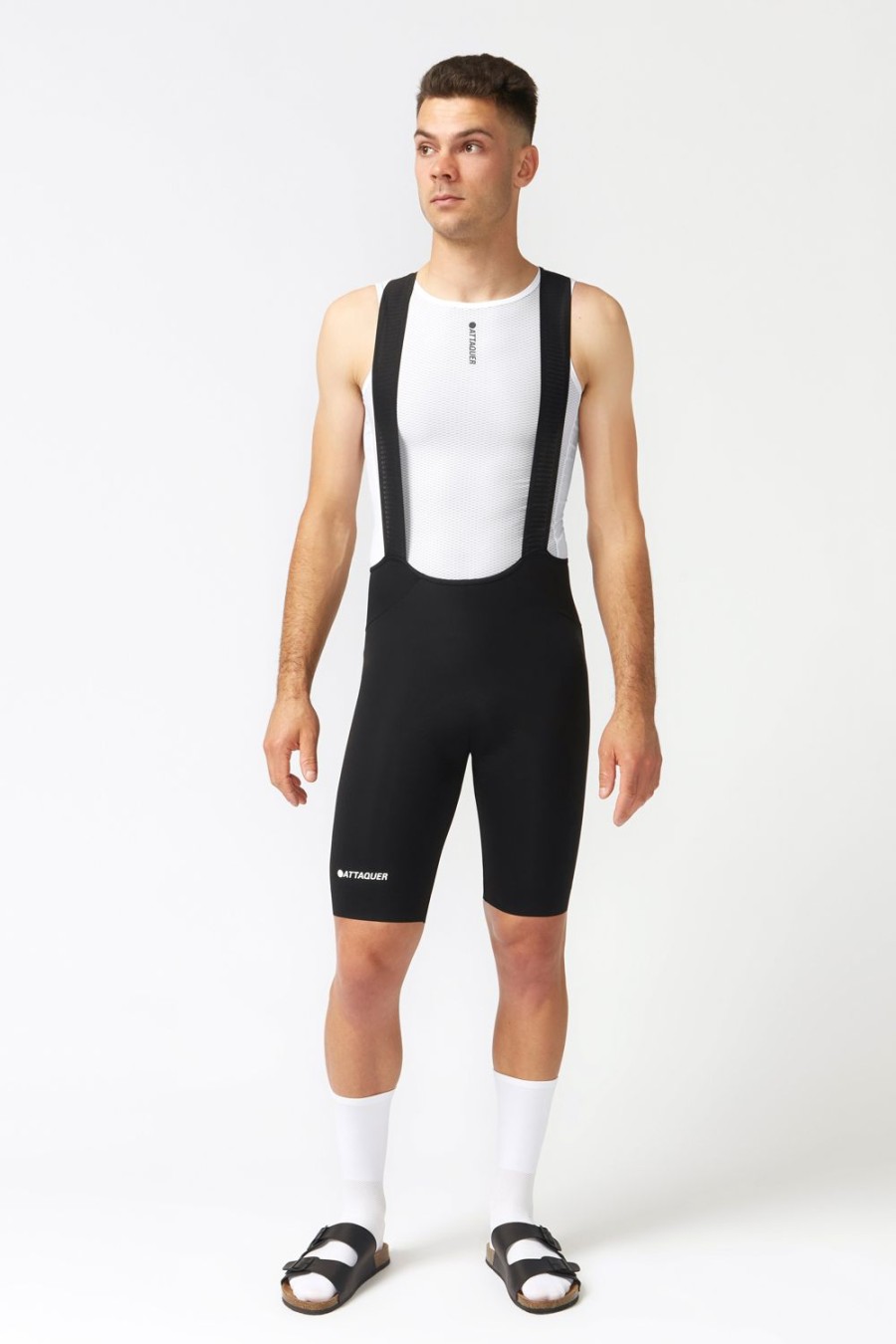 Mens Attaquer | Race Bib Short Black/White Ref Logo