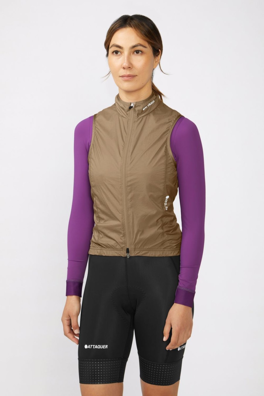 Womens Attaquer | Womens A-Line Lightweight Gilet Bronze