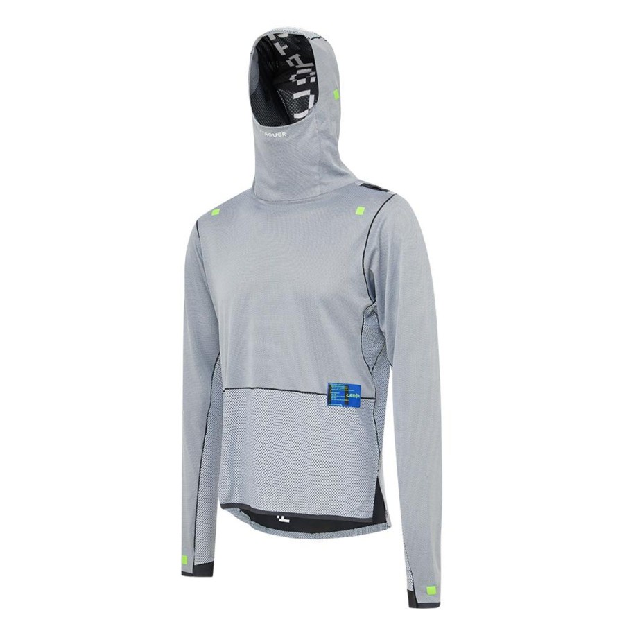 Mens Attaquer | Terra Long Sleeved Hooded Tech Tee Black